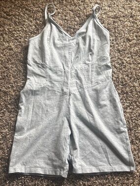 Forever 21 Light Gray Sleeveless Romper Jumpsuit